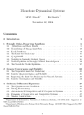 Cover page: Chapter 4 Monotone Dynamical Systems