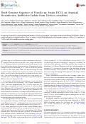 Cover page: Draft Genome Sequence of Frankia sp. Strain DC12, an Atypical, Noninfective, Ineffective Isolate from Datisca cannabina