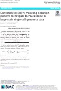 Cover page: Correction to: scBFA: modeling detection patterns to mitigate technical noise in large-scale single-cell genomics data