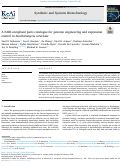 Cover page: A FAIR-compliant parts catalogue for genome engineering and expression control in Saccharomyces cerevisiae