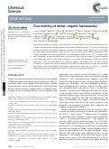 Cover page: Flux melting of metal–organic frameworks