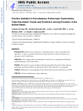 Cover page: Practice variation in PEG tube placement: trends and predictors among providers in the United States