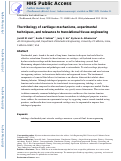 Cover page: The tribology of cartilage: Mechanisms, experimental techniques, and relevance to translational tissue engineering.