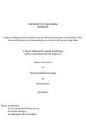Cover page: Impacts of Hypersaline Conditions on the Biotransformation and Toxicity of the Pesticide Bifenthrin in Salmonid Species of the San Francisco Bay Delta
