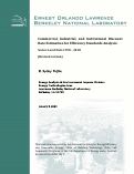 Cover page: Commercial, Industrial, and Institutional Discount Rate Estimation for Efficiency Standards Analysis: Sector-Level Data 1998 – 2018