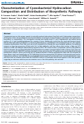 Cover page: Characterization of Cyanobacterial Hydrocarbon Composition and Distribution of Biosynthetic Pathways