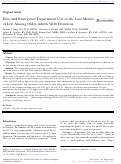 Cover page: Pain and Emergency Department Use in the Last Month of Life Among Older Adults With Dementia.