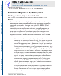 Cover page: Transcriptional regulation of hepatic lipogenesis.