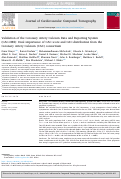 Cover page: Validation of the Coronary Artery Calcium Data and Reporting System (CAC-DRS): Dual importance of CAC score and CAC distribution from the Coronary Artery Calcium (CAC) consortium