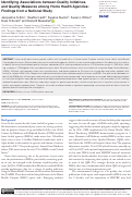 Cover page: Identifying Associations between Quality Initiatives and Quality Measures among Home Health Agencies: Findings from a National Study