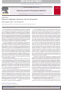 Cover page: Editorial: Ambulance Diversion: the Con Perspective