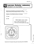 Cover page: SUMMARY OF THE RELATIVISTIC HEAVY ION SESSIONS