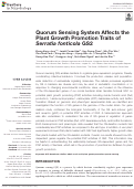 Cover page: Quorum Sensing System Affects the Plant Growth Promotion Traits of Serratia fonticola GS2.