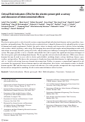 Cover page: Critical Risk Indicators (CRIs) for the electric power grid: a survey and discussion of interconnected effects.