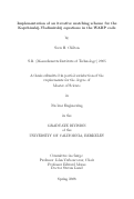 Cover page: Implementation of an interactive matching scheme for the Kapchinskij-Vladimirskij equations in the WARP code