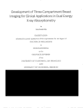 Cover page: Development of Three-Compartment Breast Imaging for Clinical Applications in Dual Energy X-ray Absorptiometry