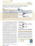 Cover page: Application of the Spin-Center Shift in Organic Synthesis