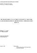 Cover page: The Development Of An Accident Database To Structure Land Use Regulations In Airport Runway Approach Zones Part II