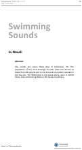 Cover page: Swimming Sounds