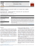 Cover page: Fatigue fracture of a cemented Omnifit CoCr femoral stem: implant and failure analysis