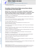 Cover page: Perceptions of intersectional stigma among diverse women living with HIV in the United States