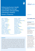 Cover page: Enhancing Human Health and Wellbeing through Sustainably and Equitably Unlocking a Healthy Oceans Potential.