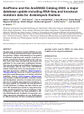 Cover page: AraPheno and the AraGWAS Catalog 2020: a major database update including RNA-Seq and knockout mutation data for Arabidopsis thaliana