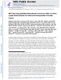 Cover page: NRG Oncology Updated International Consensus Atlas on Pelvic Lymph Node Volumes for Intact and Postoperative Prostate Cancer