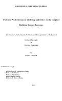 Cover page: Partition wall subsystem modeling and effect on the coupled building system response