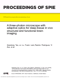 Cover page: A three-photon microscope withadaptive optics for deep-tissue in vivostructural and functional brainimaging