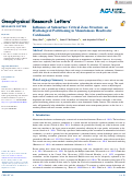 Cover page of Influence of Subsurface Critical Zone Structure on Hydrological Partitioning in Mountainous Headwater Catchments