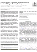 Cover page: Clerkship Grading Committees: the Impact of Group Decision-Making for Clerkship Grading