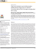 Cover page: Heart and skeletal muscle inflammation (HSMI) disease diagnosed on a British Columbia salmon farm through a longitudinal farm study.