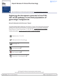 Cover page: Exploiting the therapeutic potential of the PI3K-AKT-mTOR pathway in enriched populations of gynecologic malignancies