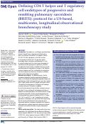 Cover page: Defining CD4 T helper and T regulatory cell endotypes of progressive and remitting pulmonary sarcoidosis (BRITE): protocol for a US-based, multicentre, longitudinal observational bronchoscopy study