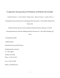 Cover page: Competitive Incorporation of Perrhenate and Nitrate into Sodalite