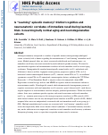 Cover page: Is “Learning” episodic memory? Distinct cognitive and neuroanatomic correlates of immediate recall during learning trials in neurologically normal aging and neurodegenerative cohorts