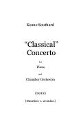 Cover page: "Classical" Concerto