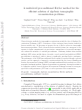 Cover page: A multi-level preconditioned Krylov method for the efficient solution of algebraic tomographic reconstruction problems