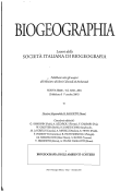 Cover page: Biogeografia degli ambienti costieri. Parte I
