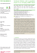 Cover page: Sex-biased infections scale to population impacts for an emerging wildlife disease