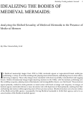 Cover page: Idealizing the Bodies of Medieval Mermaids: Analyzing the Shifted Sexuality of Medieval Mermaids in the Presence of Medieval Mermen