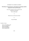 Cover page: Who Belongs in American Democracy? The importance of belonging to political engagement for underrepresented groups