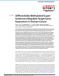 Cover page: Differentially Methylated Super-Enhancers Regulate Target Gene Expression in Human Cancer.