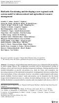 Cover page: BioEarth: Envisioning and developing a new regional earth system model to inform natural and agricultural resource management