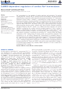 Cover page: CaMKII-dependent regulation of cardiac Na+ homeostasis