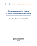 Cover page of Laying the Foundation (LtF): A Framework for Integrating Performative Modalities in Social Justice School Leadership Programs