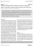 Cover page: Machine-learning-based prediction models for high-need high-cost patients using nationwide clinical and claims data