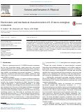 Cover page: Electrostatic and mechanical characterization of 3-D micro-wineglass resonators