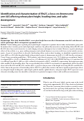 Cover page: Identification and characterization of Rht25, a locus on chromosome arm 6AS affecting wheat plant height, heading time, and spike development